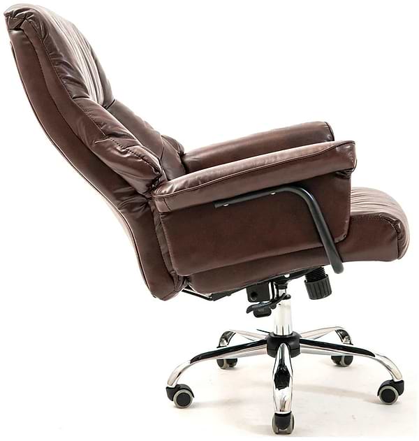Фото - Кресло офисное Richman Конгресс Хром M-2 Широкий (Anyfix Wide) Кожа Люкс Коричневая