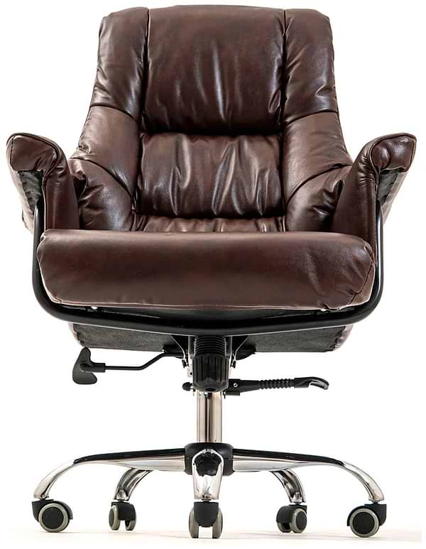 Фото - Кресло офисное Richman Конгресс Хром M-2 Широкий (Anyfix Wide) Кожа Люкс Коричневая