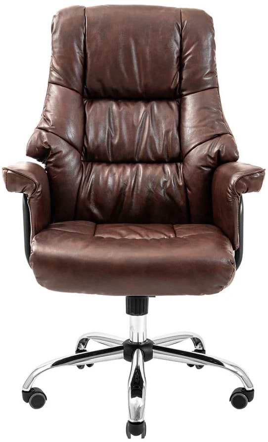 Фото - Кресло офисное Richman Конгресс Хром M-2 Широкий (Anyfix Wide) Кожа Люкс Коричневая