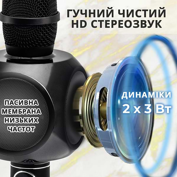 Фото - Мікрофон вокальний бездротовий Magic Karaoke YS-90 Pro Black