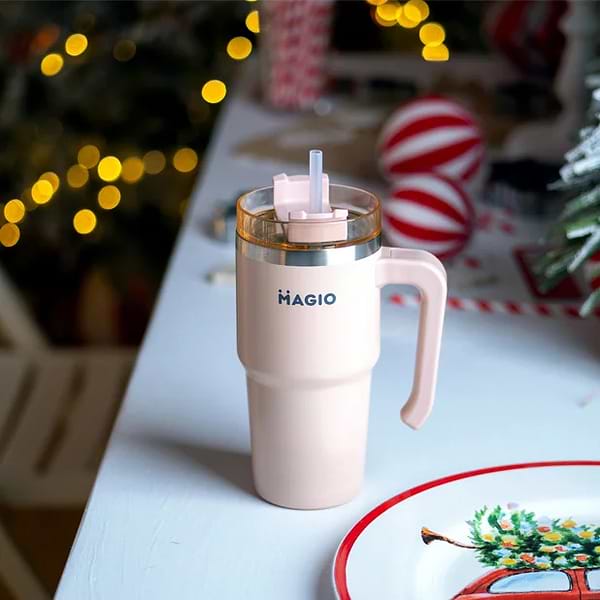 Фото - Термокружка Magio MG-1084 с соломинкой