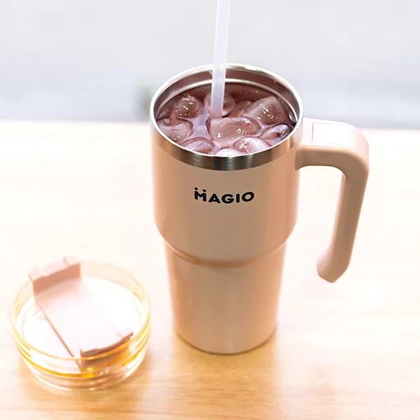 Фото - Термокружка Magio MG-1084 с соломинкой