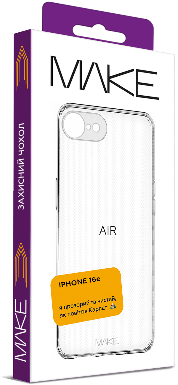 Фото - Чохол для смартфону MAKE Air Apple iPhone 16e (MCA-AI16E)