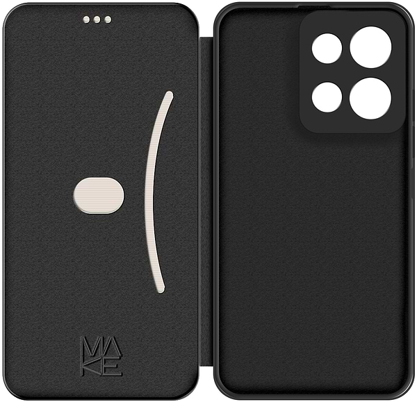 Фото - Чохол для смартфону MAKE Motorola G75 Flip Black (MCP-MG75)