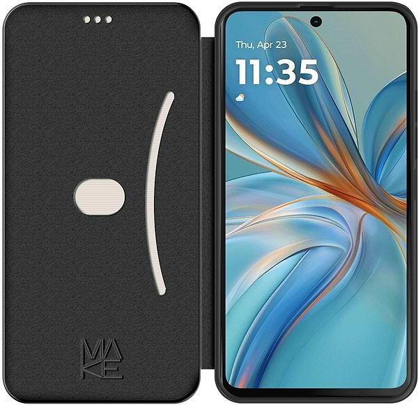 Фото - Чохол для смартфону MAKE Motorola G75 Flip Black (MCP-MG75)