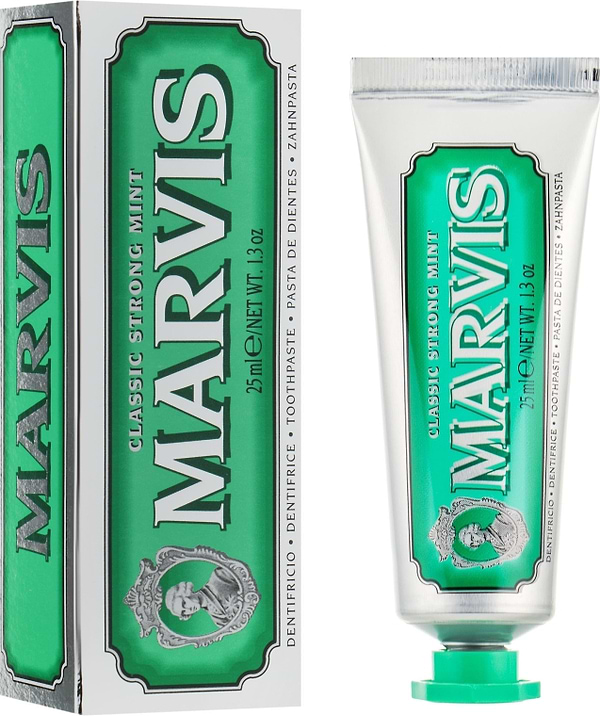 Фото - Зубная паста Marvis 7x25мл (Classic Strong, Whitening, Aquatic, Ginger, Licorice, Jasmin , Cinnamon) (8004395114665)