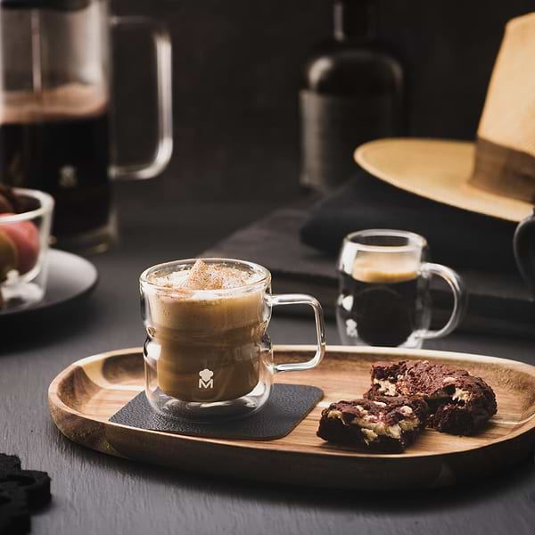 Фото - Набір чашок з подвійними стінками Masterpro Mixology 140 мл 2 шт. (BGMP-20208)