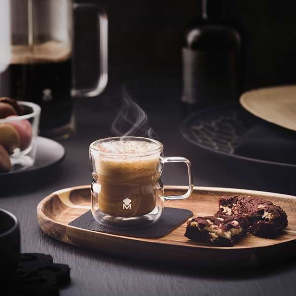 Фото - Набір чашок з подвійними стінками Masterpro Mixology 140 мл 2 шт. (BGMP-20208)