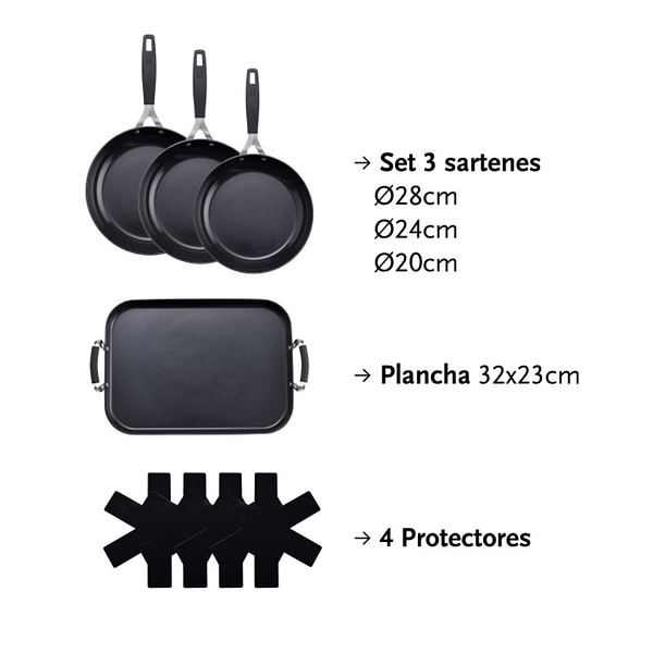 Фото - Набір посуду Masterpro Smart 8 пр. (BGEU-5599)