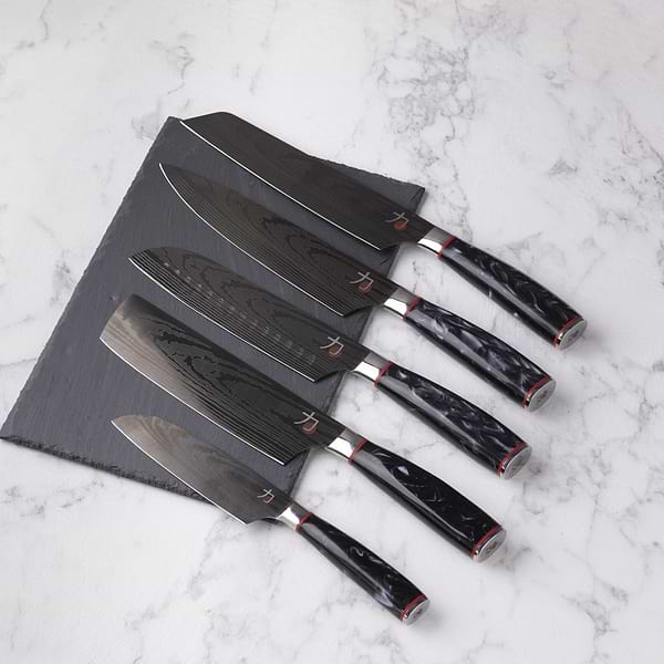 Фото - Ніж сантоку Masterpro Tetsu 12.5 см (BGMP-4129-MBK)