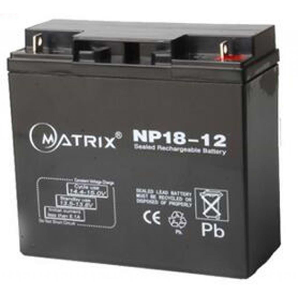 Акумулятор для ДБЖ Matrix 12V 18AH (NP18-12)