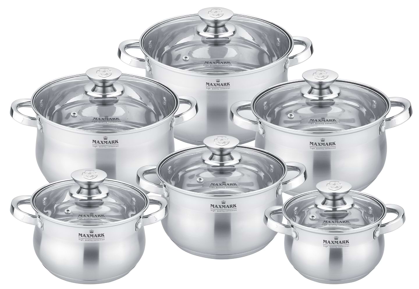 Купити Набір посуду Maxmark MK-BL2712B 12 од. - Фото 1 Набір посуду Maxmark MK-BL2712B 12 од. - Фото 1