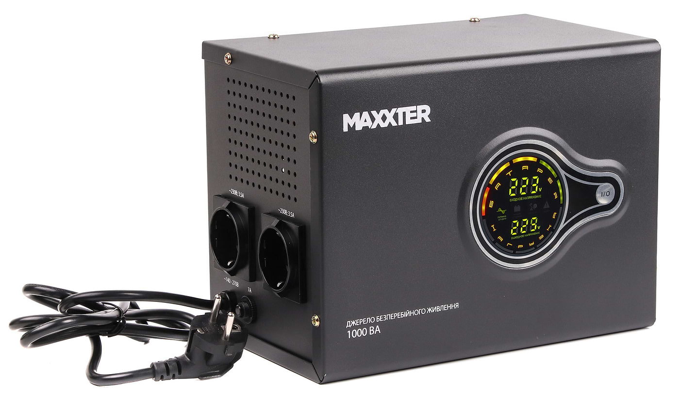Джерело безперебійного живлення Maxxter MX-HI-PSW1000-01