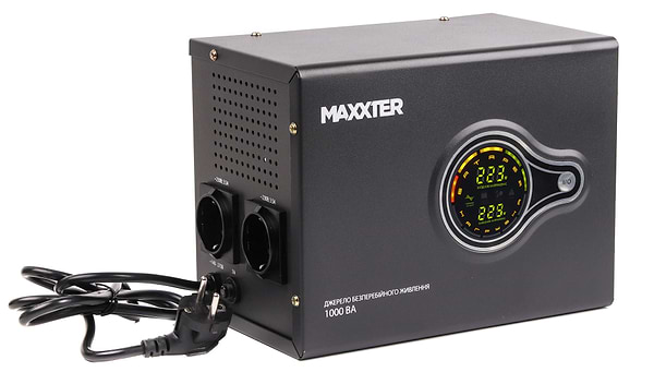 Фото - Джерело безперебійного живлення Maxxter MX-HI-PSW1000-01