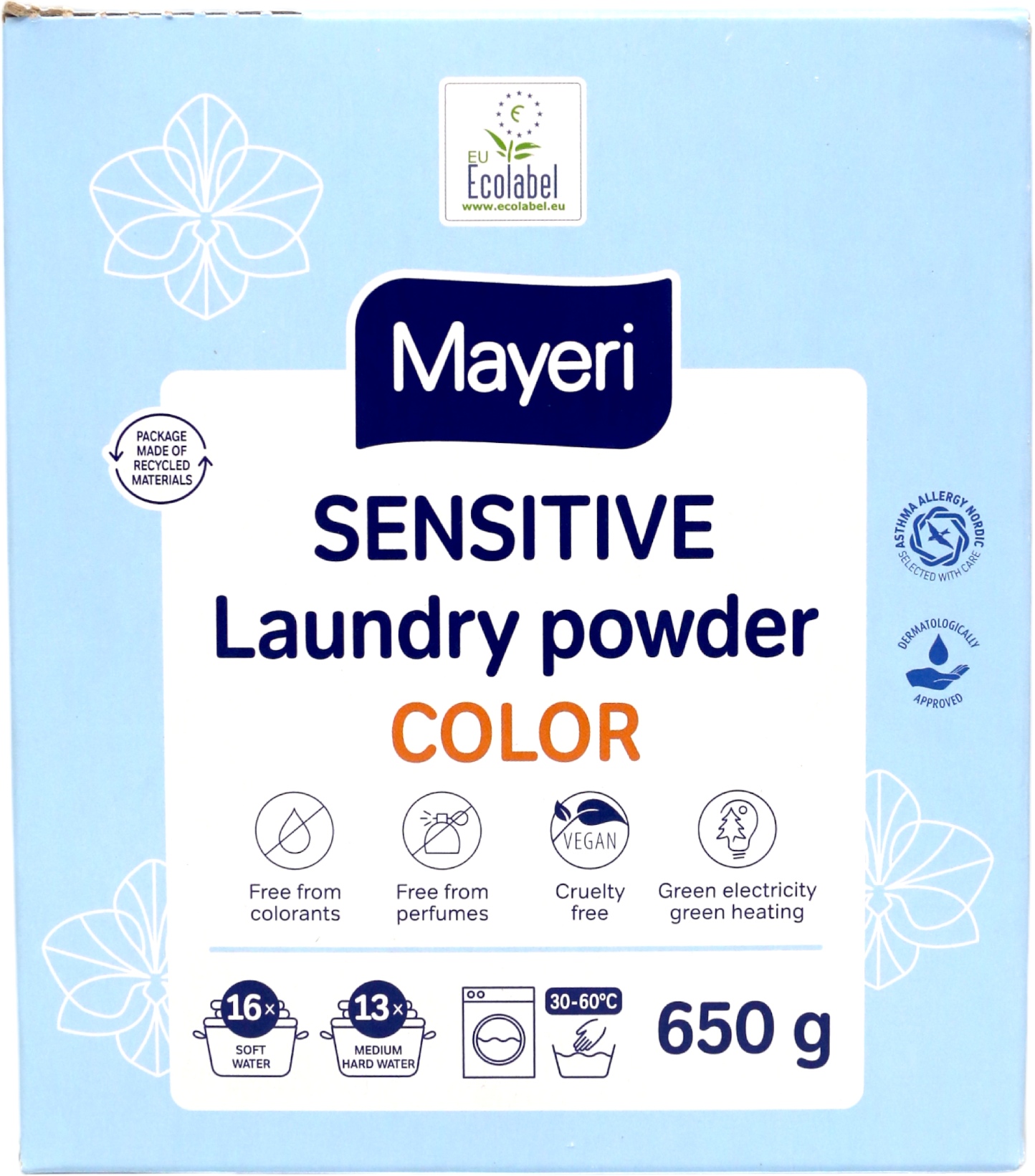 Пральний порошок Mayeri Color 650 г (MSLPC650)