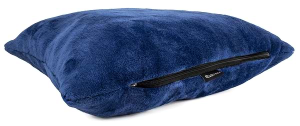 Фото - Набір плед + подушка в авто EVAtech із махри S для Suzuki сині (MBLMPSSLV110)