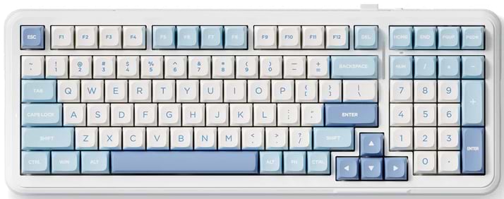 Клавиатура беспроводная игровая MCHOSE K99 Sky Blue (K99-1A) - Фото 1