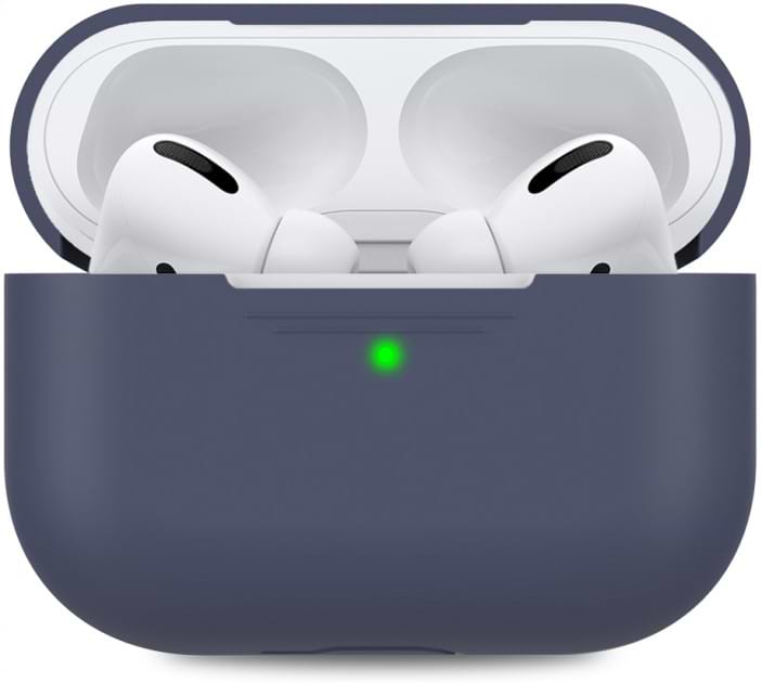 Чехол для наушников MakeFuture Apple AirPods Pro Silicone Blue (MCL-AAPBL)