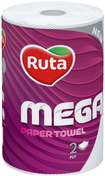 Рушники паперові Рута Mega 1шт, 2сл - Фото 1