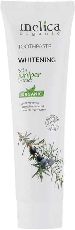 Фото - Зубная паста Melica Отбеливающая с экстрактом можжевельника (4770416002221)