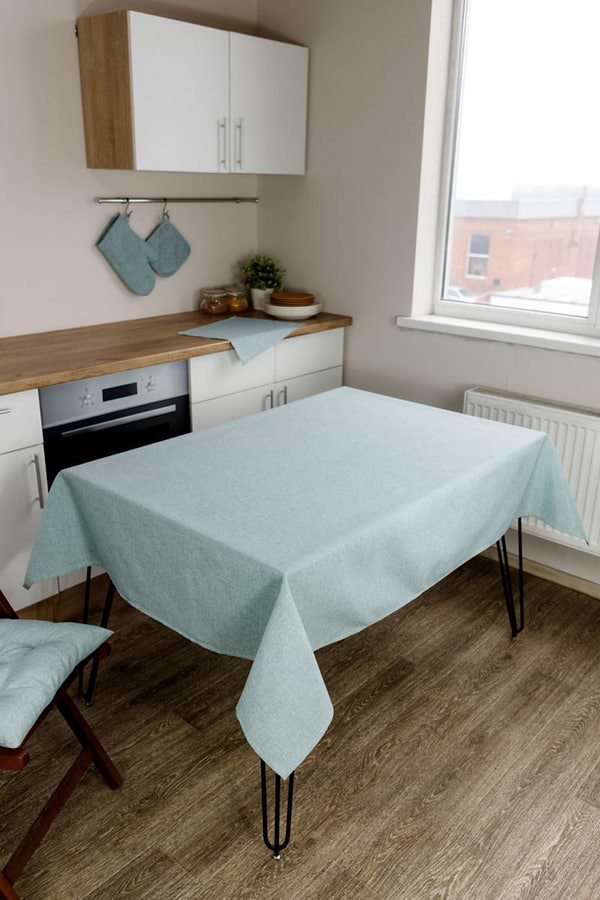 Фото - Скатерть прямоугольная Прованс Menthol 120х136 см (038664)