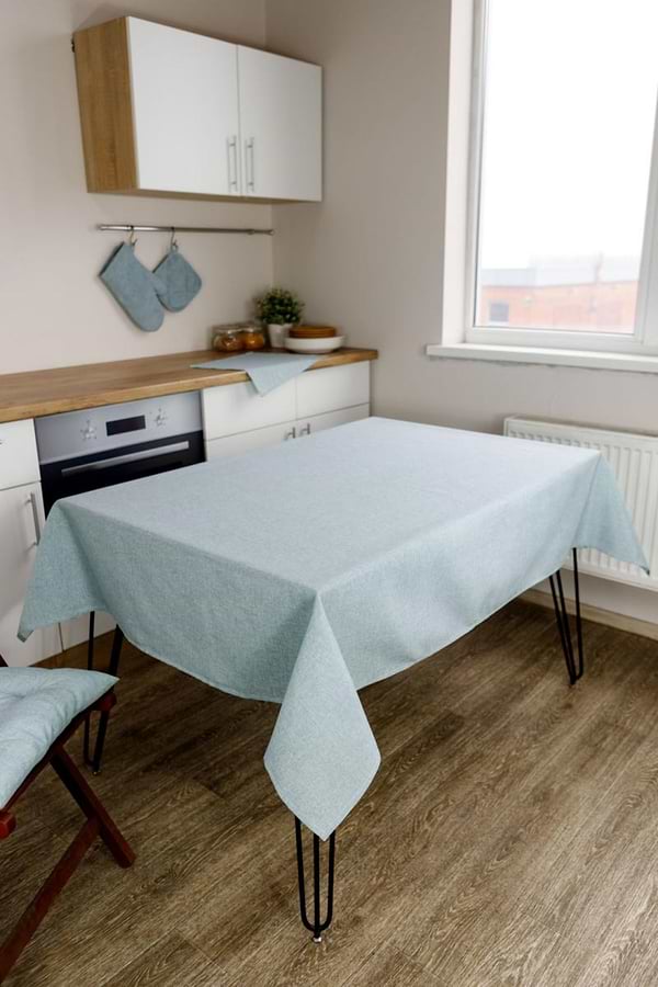 Фото - Скатерть прямоугольная Прованс Menthol 120х136 см (038664)