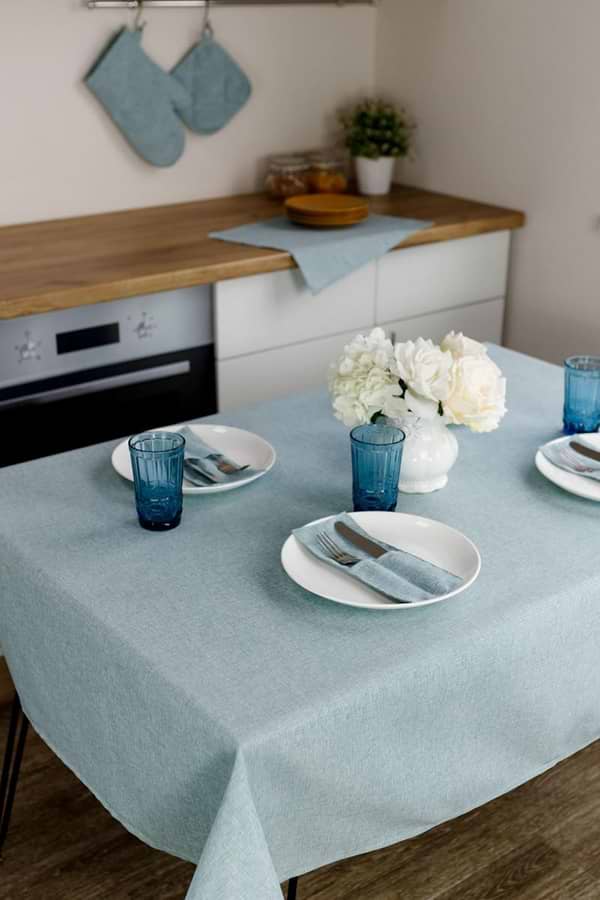 Фото - Скатерть прямоугольная Прованс Menthol 120х136 см (038664)