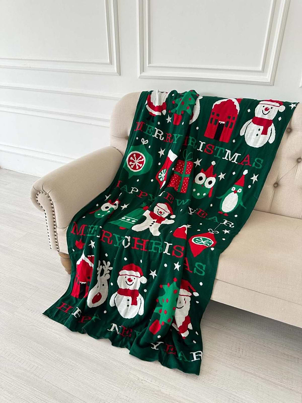 Фото - Плед полуторный Прованс Merry Chistmas 130х170 см (032465)