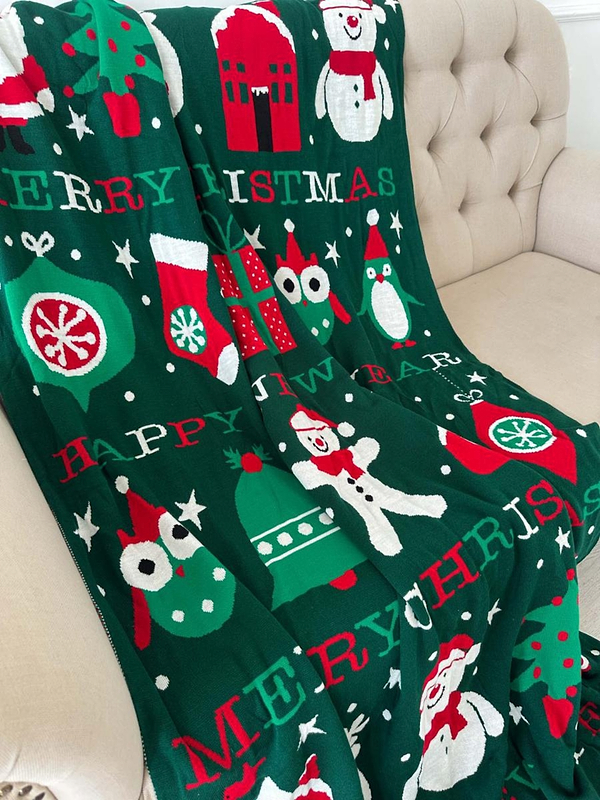 Фото - Плед полуторный Прованс Merry Chistmas 130х170 см (032465)