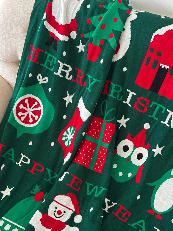 Фото - Плед полуторный Прованс Merry Chistmas 130х170 см (032465)