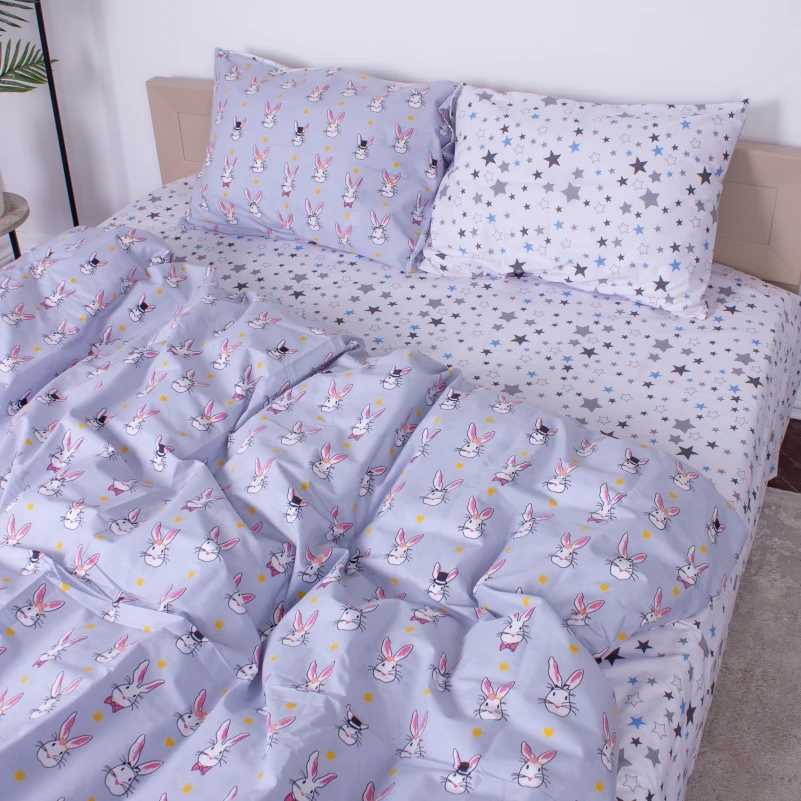 Комплект постельного белья детский MirSon Бязь 17-0527 Bunnies (2200003669435)