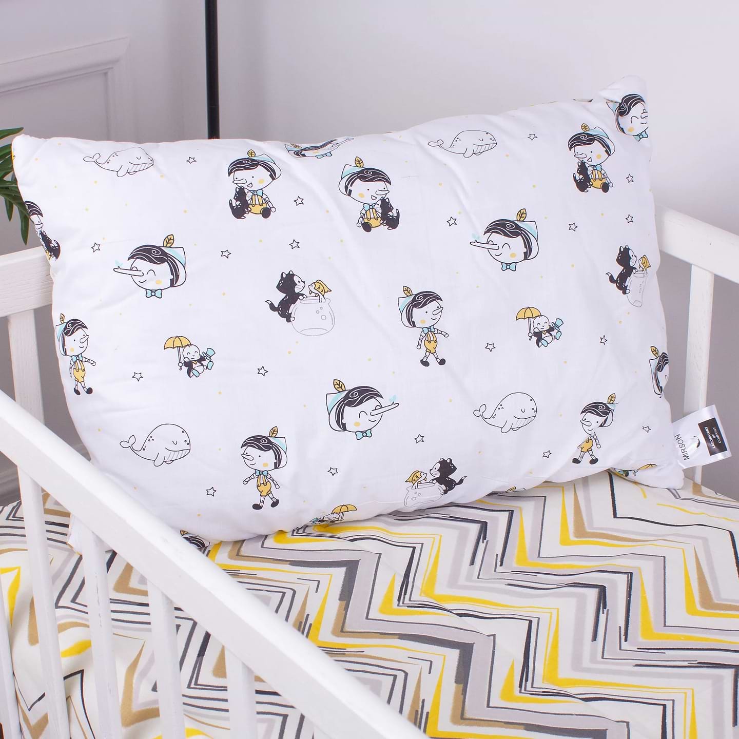 Подушка стандартна MirSon №3821 Kids Time 18-0003 Pinokio (2200007028832)