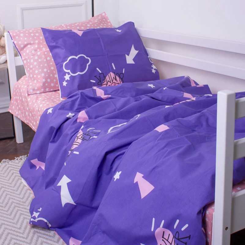 Комплект постільної білизни дитячий MirSon 143х210 см Kids Time №137 Nina 2 Бязь (2200007074778)