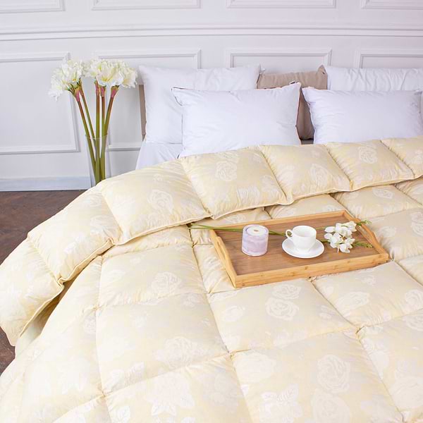 Фото - Ковдра зимова двоспальна MirSon Пух Екстра 042 172x205 см (2200000002716)