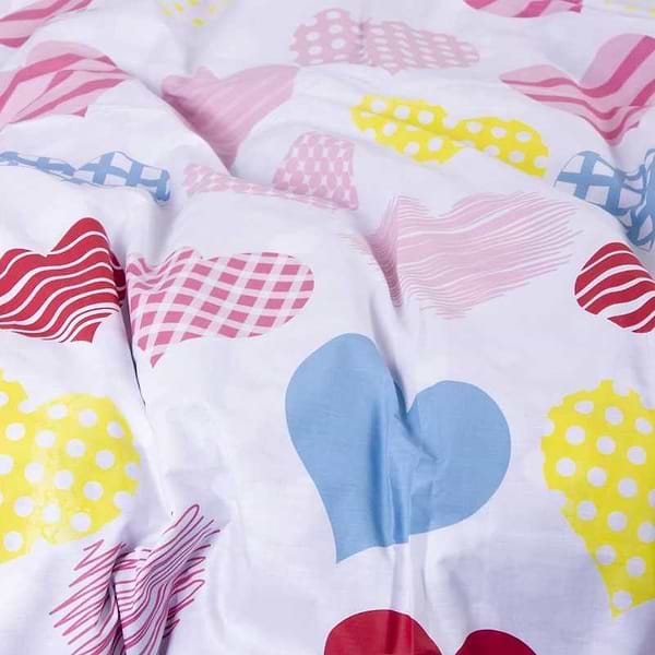 Фото - Комплект постільної білизни дитячий MirSon Бязь 17-0532 Bright hearts 110х140 (2200003782219)