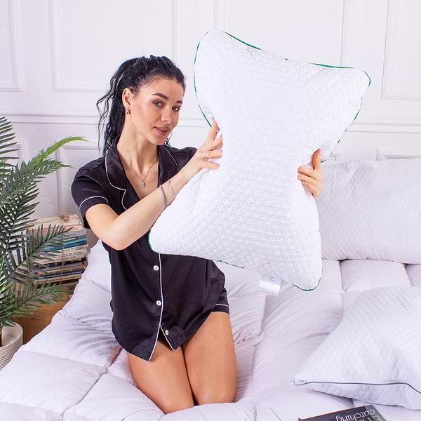 Фото - Подушка ортопедическая MirSon №4059 Steep Line Aloe Vera Men 59х43х12 см (2200006422693)