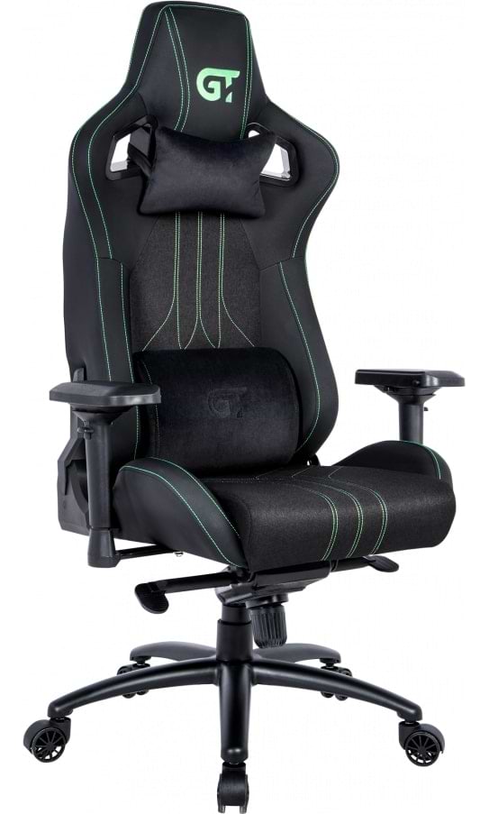 Купить Кресло для геймеров GT Racer X-8006 Fabric Black/Green - Фото 1 Кресло для геймеров GT Racer X-8006 Fabric Black/Green - Фото 1