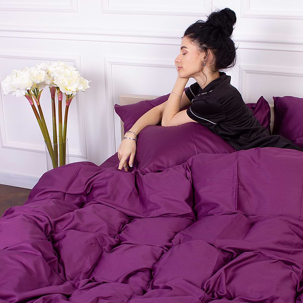 Фото - Комплект постільної білизни MirSon Сатин Oriana 3220 200х220 см (2200000671622)