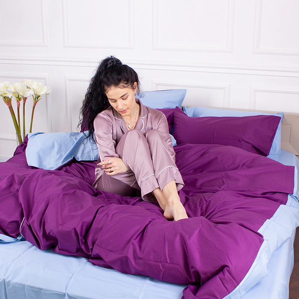 Фото - Комплект постільної білизни дитячий MirSon 110х140 Royal Soft 0846 + 0842 Agnes Сатин (2200008071370)