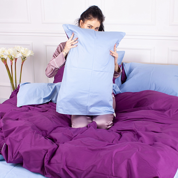 Фото - Комплект постільної білизни дитячий MirSon 110х140 Royal Soft 0846 + 0842 Agnes Сатин (2200008071370)