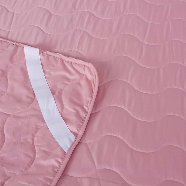 Фото - Наматрасник MirSon Eco Light №1717 Wool Pink 150x200 см (2200002889308)