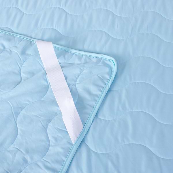 Фото - Наматрасник MirSon Eco Light №1713 EcoSilk Blue 150x200 см (2200002888509)