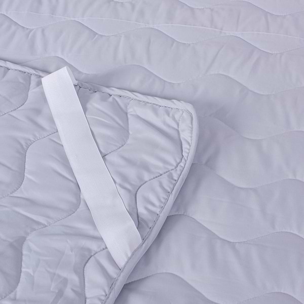 Фото - Наматрасник MirSon №9054 Eco Light Gray (Silk) 150x200 см (2200006086710)