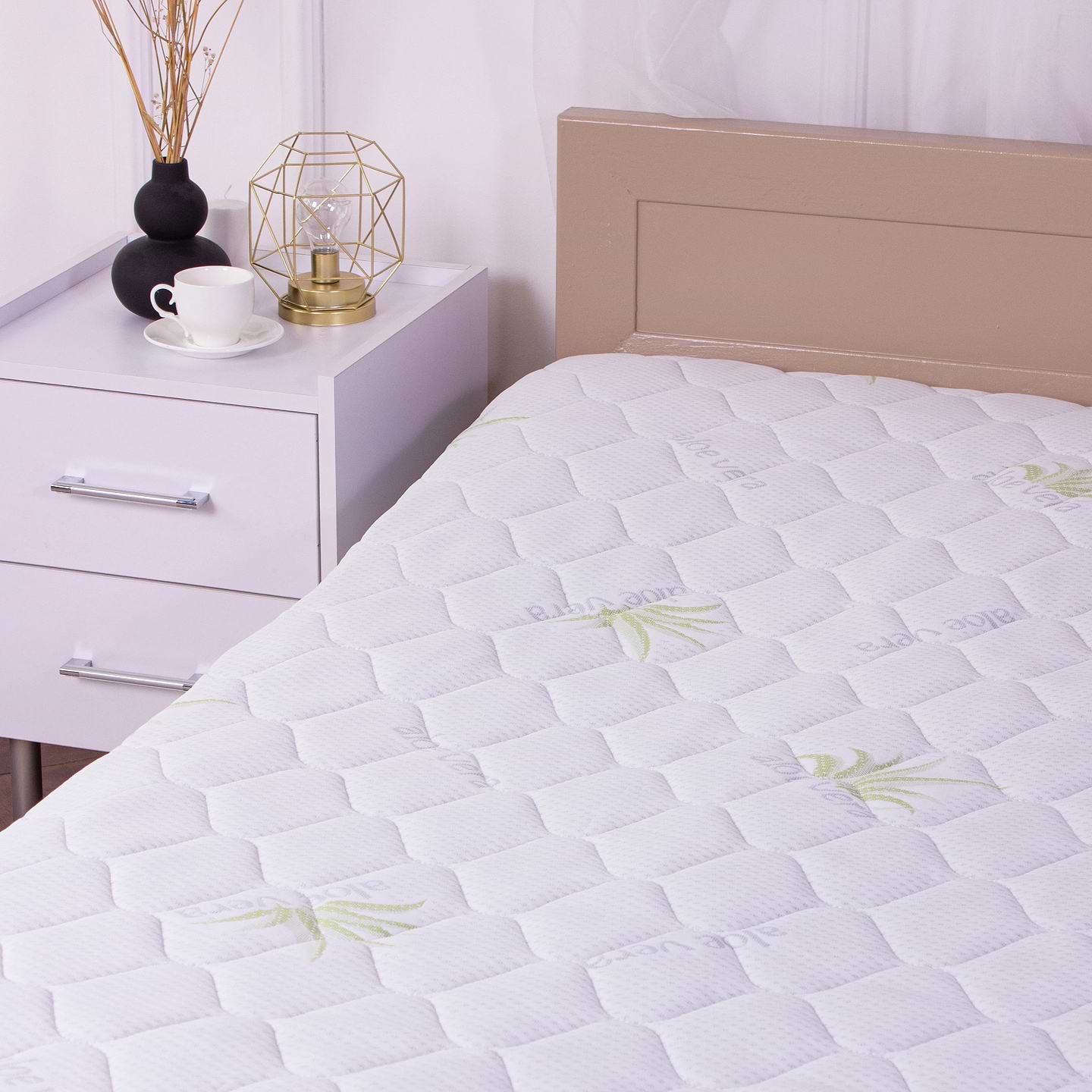 Наматрацник дитячий MirSon №1010 Alberto Wool Aloe Vera 70х130 см (2200001494923)