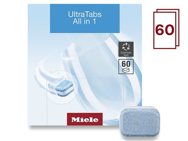 Фото - Таблетка для посудомийної машини Miele Ultra Tabs All in 1 60 шт. (21995520EU3)