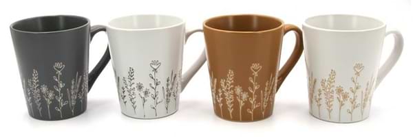 Фото - Чашка Milika Blossom WhGrey 350 мл (M0420-86E-038C-1440)