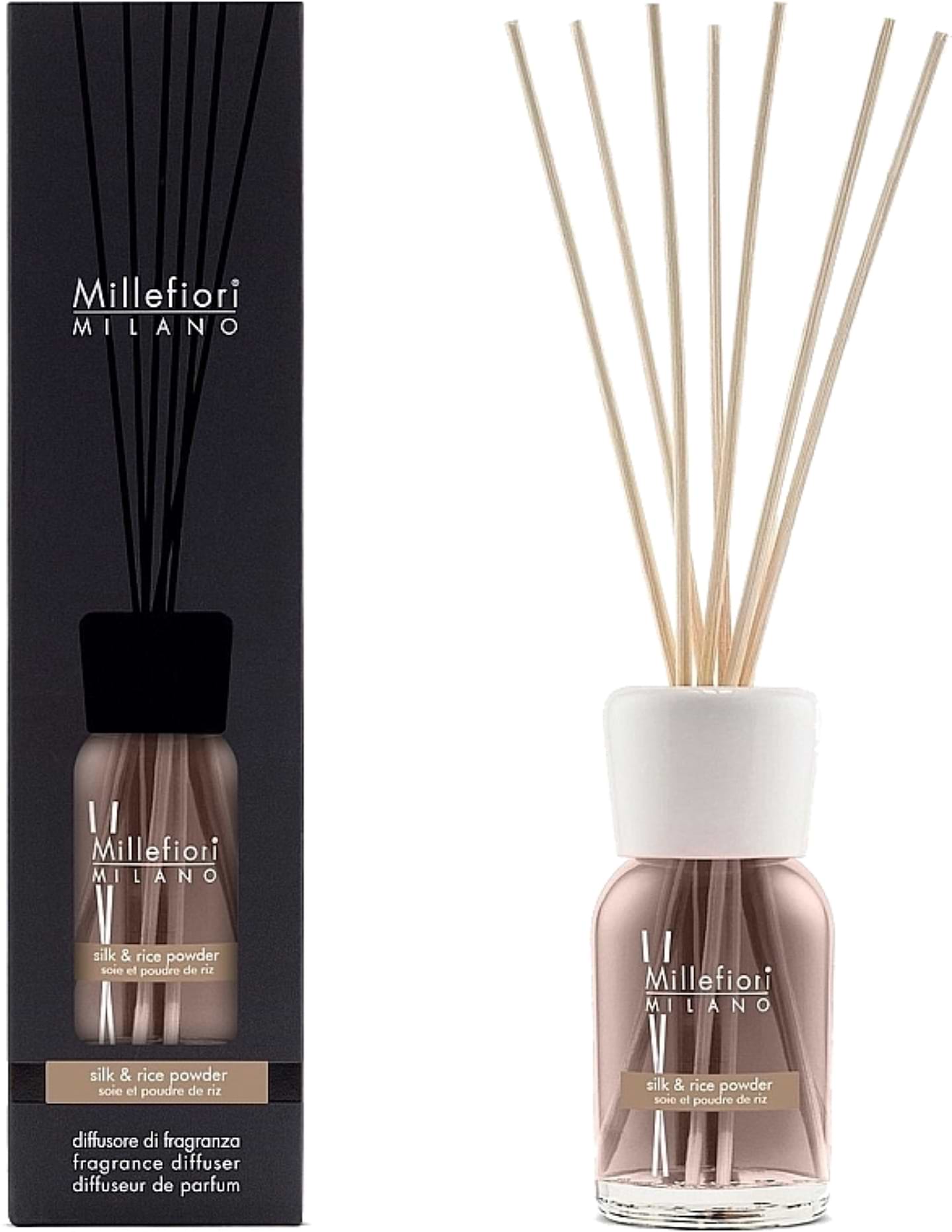 Аромадифузор Millefiori Milano Silk & Rice Powder (Шовк та Рисова Пудра) 100мл (7MDSR) - Фото 1