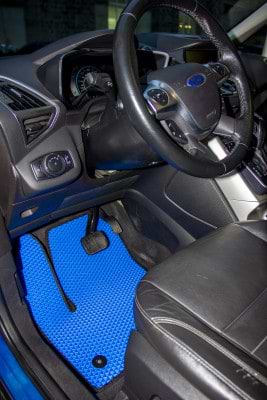 Фото - Коврики ворсовые в салон авто EVAtech Standard для Ford C-Max (C344) (2 clips) 2010-2019 2 поколение Minivan EU черный кант FD12377Z3FC2VEB