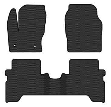 Фото - Коврики ворсовые в салон авто EVAtech Standard для Ford C-Max (C344) (2 clips) 2010-2019 2 поколение Minivan EU черный кант FD12377Z3FC2VEB