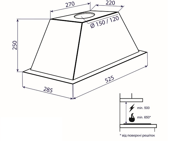 Фото - Вытяжка встраиваемая Minola HBI 5824 WH 1200 LED